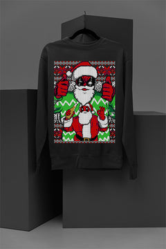 "Merc with a Holiday Mouth" Deadpool Christmas Sweatshirt | Marvel Ugly Design | Comic Book