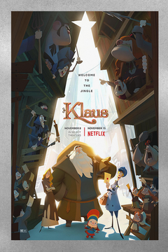 Klaus - featuring Jason Schwartzman | Premium Gloss Poster | Film Lover's Holiday Gift | Klaus Movie Fan Art Print