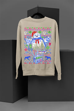 UGLY Marshmallow Man Mania | Ghostbusters Christmas Ugly Design | Retro 80s Icon