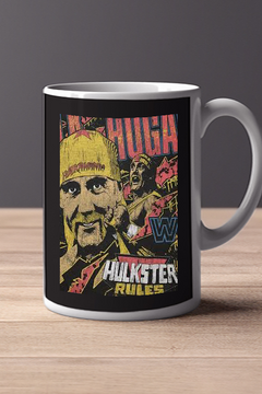 Hulkamania Lives 11 oz Mug | Classic WWF Tribute | Retro Hulk Rules Cup
