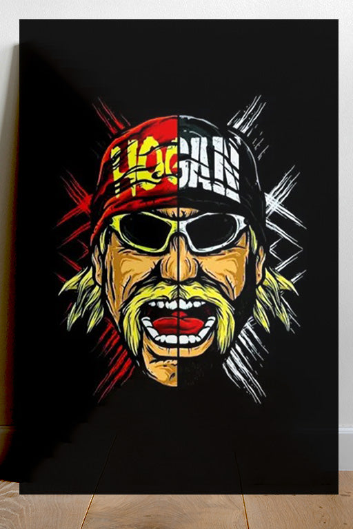 HULK HOGAN – Classic vs nWo 24x36 Inch Gloss Poster | Wrestling Icon Wall Art | Vintage WWF/WCW Tribute