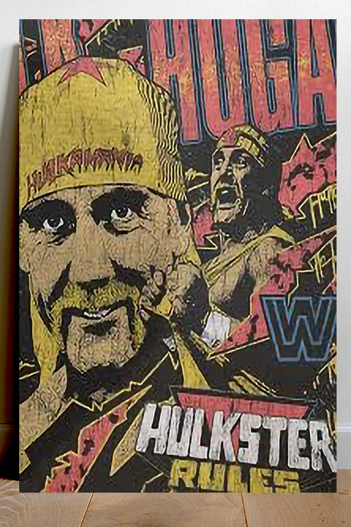 HULK HOGAN – Hulkster Rules 24x36 Inch Gloss Poster | Wrestling Legend Wall Art | Retro WWF Decor