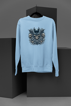 "Dark Knight's Demonic Skull Sweatshirt | DC Comics Inspired Apparel | Halloween Apparel"