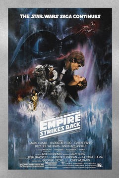 Star Wars The Empire Strikes Back | Luke Skywalker Gloss Poster - Film Star Wars Design | Premium Print Fine Art Home Decor