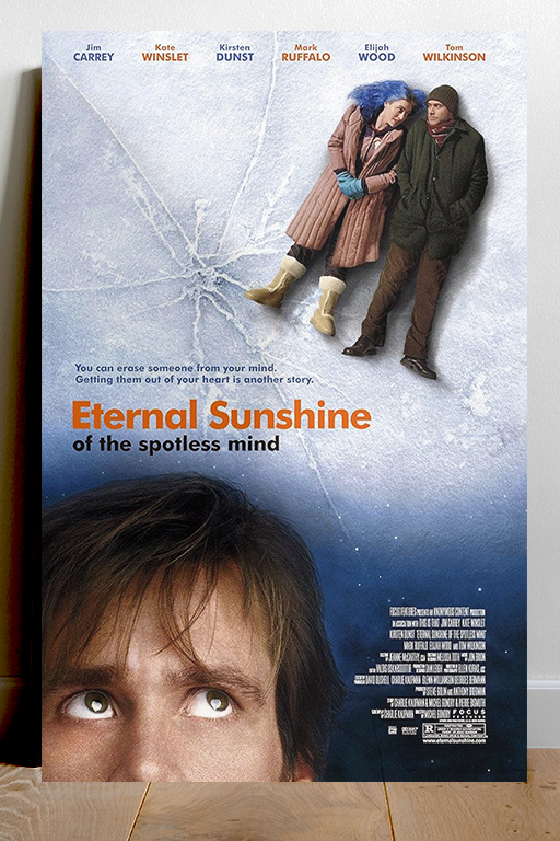 Eternal Sunshine of the Spotless Mind Poster | Jim Carrey Kate Winslet Film Design