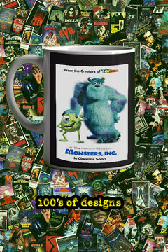 Monsters, Inc 11oz Mug featuring lead actor's name | Film Memorabilia Monsters, Inc Design | Movie Collectible Mug