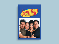 Seinfeld Canvas Print | Jerry Seinfeld TV Show Poster Art | Kramer George Elaine | Pop Culture Wall Decor