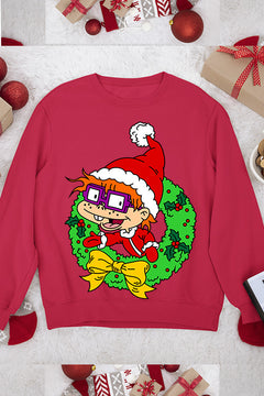 UGLY Retro Rugrats Chuckie Christmas Sweatshirt | 90s Cartoon Character | Vintage Ugly