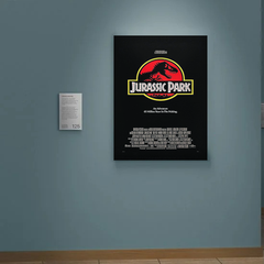 Jurassic Park Canvas Print | Film Poster Design | Featuring Lead Actor's Name