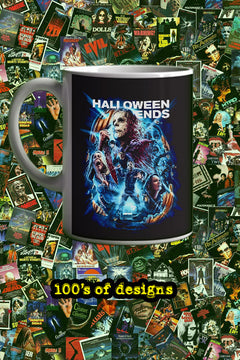 Halloween Halloween Ends 11oz Mug | Horror Film Poster Design | Movie Memorabilia Merchandise