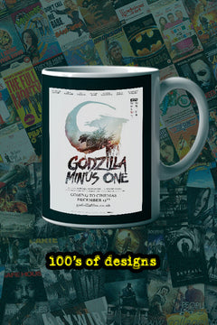 Godzilla Minus One 11oz Mug | Film Memorabilia | Godzilla Minus One Poster | Lead Actor's Name