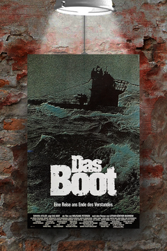 Das Boot Jurgen Prochnow Gloss Poster | TV Show Art Print | Vintage Submarine Design | Nautical Decor Home Wall Art