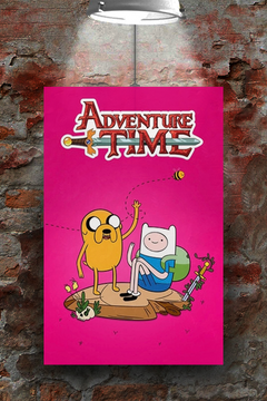 Adventure Time Premium Gloss Poster featuring Finn the Human | TV Show Design | Cartoon Network Merchandise | Adventure Time Fan Art.