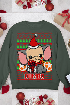 UGLY Dumbo Christmas Sweater | Vintage Dumbo Inspired | Retro Ugly Christmas Sweatshirt |