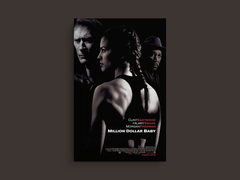 Million Dollar Baby Canvas Print | Film Art Decor | Clint Eastwood Hilary Swank Morgan Freeman | Movie Memorabilia Wall Hanging