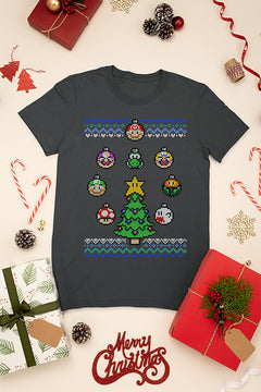 KIDS UGLY Super Mario Bros Christmas Chaos Tee | Retro Gaming | Festive Fun | Classic