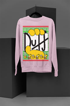 UGLY Festive Homer Simpson & Duff Beer Logo | Christmas Ugly Designs | Retro 90