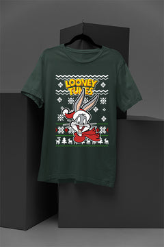 ULGY Bugs Bunny Retro Looney Tunes Christmas T-Shirt | Vintage Bugs Bunny | 90s