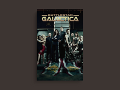 Battlestar Galactica Canvas Print | Sci-fi TV Show Design | Adama Wall Decor