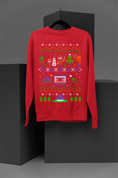 UGLY Retro Guardians of the Galaxy Crew Cassette Tape Christmas Sweatshirt | Marvel-inspired Vintage Holiday Swe