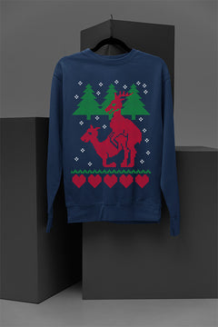 UGLY Twisted Tale of Two Deers Christmas Masting | Vintage Christmas | Nostalgic