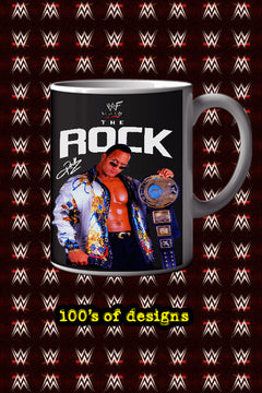 THE ROCK 11oz Mug Featuring Pro Wrestling Icon Dwayne Johnson | WWE Gift | Collector's Item | Unique Wrestling Memorabilia