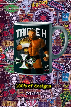 TRIPLE H 11oz Mug featuring Pro Wrestling Superstar Includes Keywords: Hunter Hearst Helmsley | Wrestling Fan Gift | Unique Wrestler Merchandise