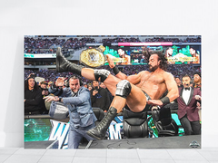 Wrestlemania 40 Canvas Print | CM Punk Drew McIntyre Wrestlemania 2025 Design | Wrestling Art Decor | WWE Fans Gift | Home & Office Wall Art