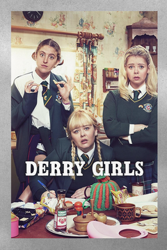 Derry Girls Nicola Coughlan Gloss Poster | TV Show Retro Design | Unique Wall Art for Fans