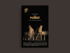 The Pianist Canvas Print | Film Art Decor | Adrian Brody Wall Art | Classic Movie Poster Design