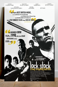 Lock, Stock and Two Smoking Barrels - Jason Statham Gloss Film Poster | Vintage Guy Ritchie Movie Print | Retro British Film Decor