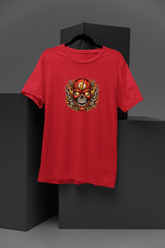 "The Flash Skull: Cartoon Tattoo Style Tee | DC Comics Inspired Design"