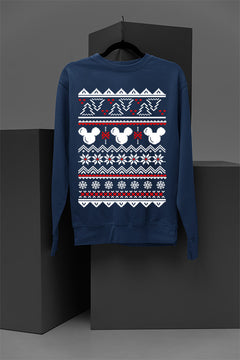 UGLY Retro Mickey Mouse Christmas Sweatshirt | Vintage Holiday Tee | Festive Mickey Shirt | Classic Cartoon