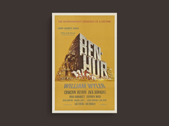 Ben-Hur Canvas Print | Film-inspired Design | Charlton Heston Art Piece