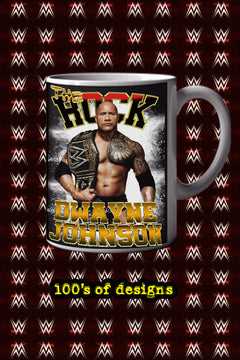 The Rock 11oz Mug | Pro Wrestling | Dwayne Johnson Mug Design | WWE Fans Gift