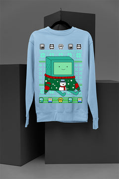 UGLY Beemo Christmas Sweatshirt | Retro Coolness | Iconic Cartoon Character | Nostal