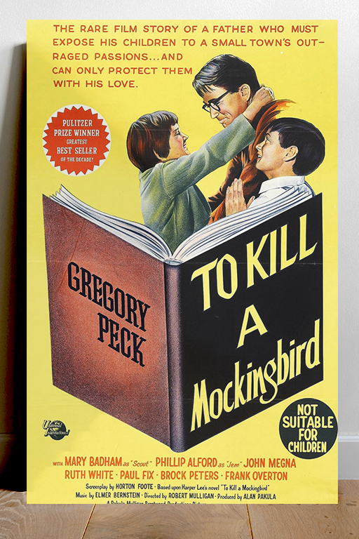 To Kill a Mockingbird Gregory Peck Premium Gloss Poster | Classic Film Art Print | Vintage Movie Memorabilia | Golden Age Cinema Decor