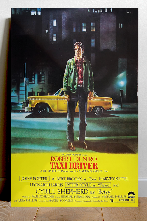 Taxi Driver Robert De Niro Poster | Classic Film Wall Art Print | Movie Collectible | Gloss Finish Art Decor