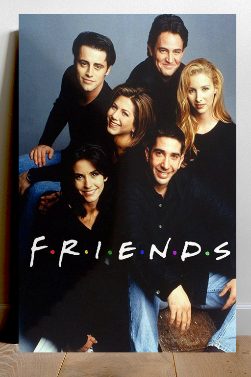 Friends Poster: Jennifer Aniston | Courteney Cox | Lisa Kudrow | TV Show Friends Wall Art Print