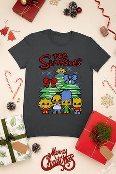 KIDS UGLY: The Simpsons Retro Christmas | Vintage Cartoon Tee | Kids Ugly Sweater