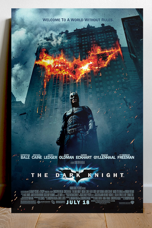 The Dark Knight Premium Gloss Poster | Heath Ledger | Film Poster Design | Movie Merchandise