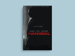 Hannibal Canvas Print | Mads Mikkelsen Wall Art | TV Show Decor | Red Dragon Poster | Gothic Home Decor | Hannibal Lecter Design