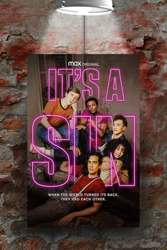 It's a Sin | Olly Alexander | TV Show Poster Print | Gloss Print Design | LGBTQ Drama | Etsy Shopify Print Shop | Trending Design | Pride Month Art Piece