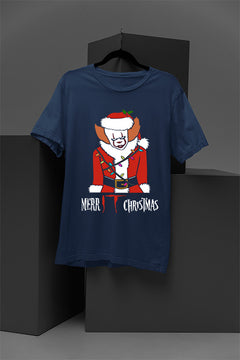 UGLY Yet Festive Pennywise from IT Christmas T-Shirt | Horror Clown | Stephen King | Red