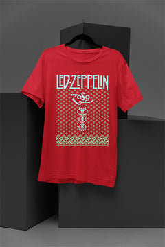 UGLY Rockin' Christmas Led Zeppelin T-Shirt | Vintage Band Style | Classic Rock Fan |