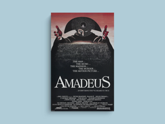 Amadeus Canvas Print | Film Poster Design | Mozart Brushstroke Art | Tom Hulce Decor