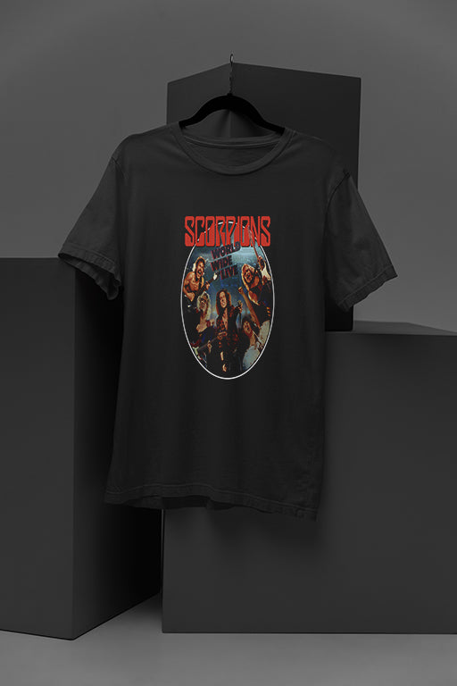 Scorpions World Wide Live | Vintage Rock Band Tee | 80s Rock Concert Shirt | Scorpions Fan Merch | Retro Music Fashion | Heavy Metal Clothing