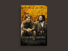 Good Will Hunting Canvas Print | Film Art Matt Damon Robin Williams | Movie Poster Design for Home Decor