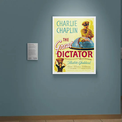 The Great Dictator Canvas Print Charlie Chaplin Film Wall Art | Classic Movie Poster Decor