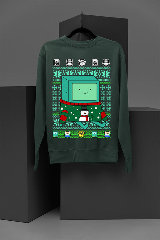 UGLY Beemo Christmas Sweatshirt | Retro Coolness | Iconic Cartoon Character | Nostal